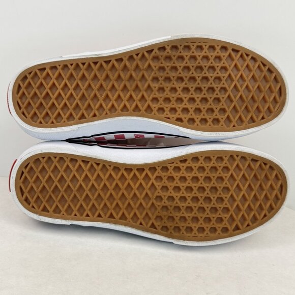 Vans Off The Wall Womens Sz 6 Low Top Sneakers Pink White Checkered Lace Up Shoe - Picture 6 of 13